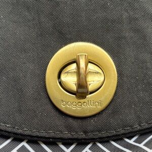 Baggallini Black and white Crossbody Bag with Gold Accent